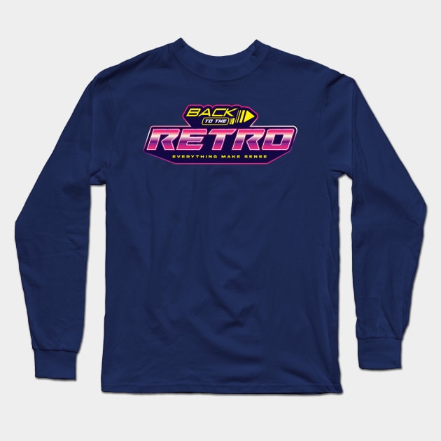 BACK TO RETRO Long Sleeve T-Shirt by Rockartworks